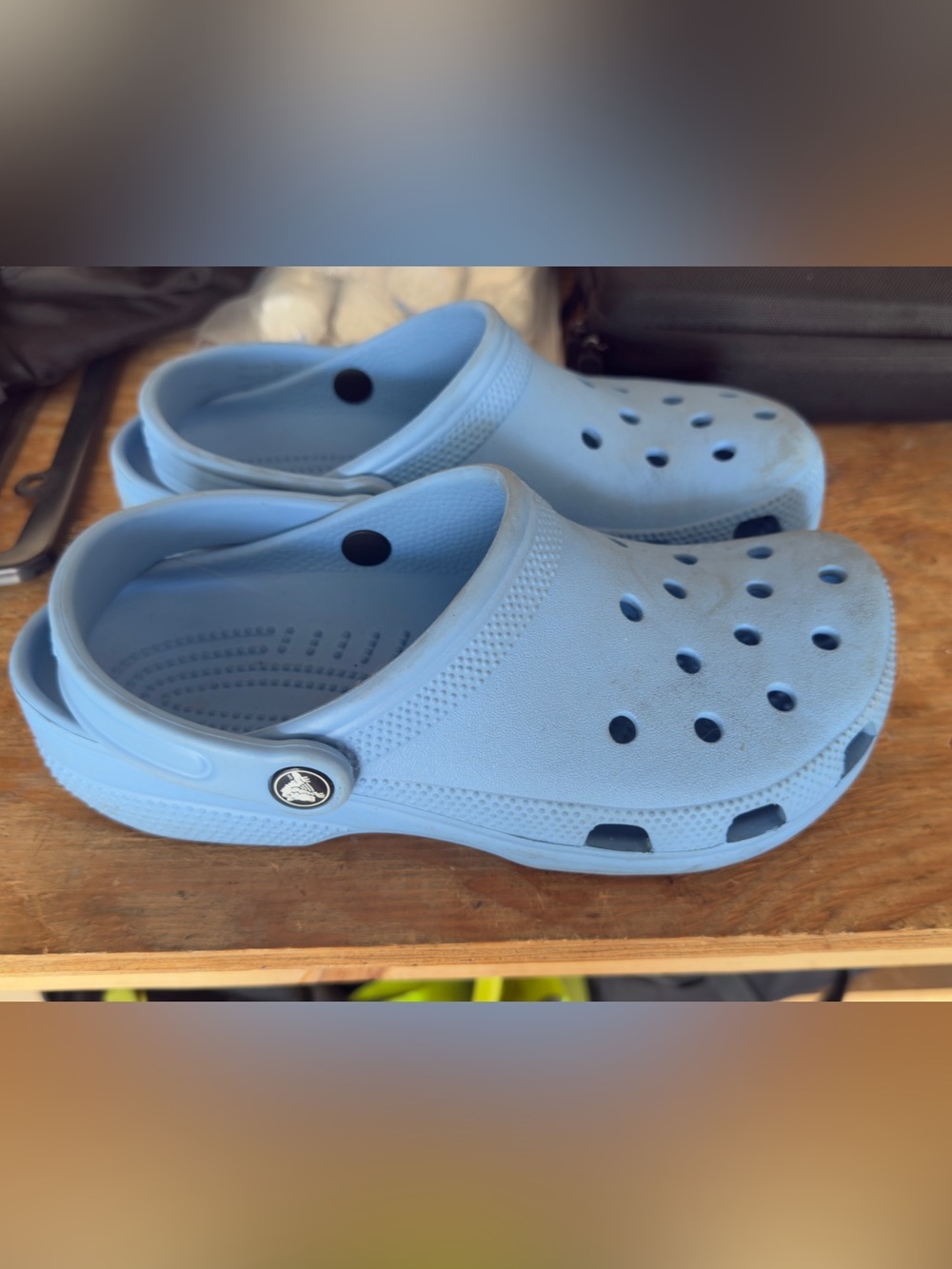 Crocs Light Blue Slip-On Clogs